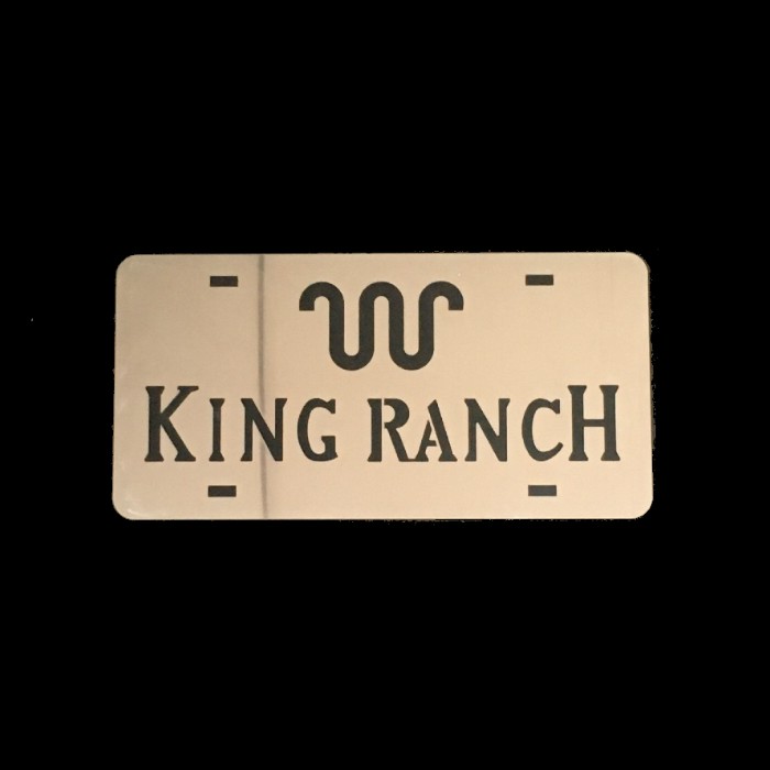Plaques pour licence - Gravure KING RANCH