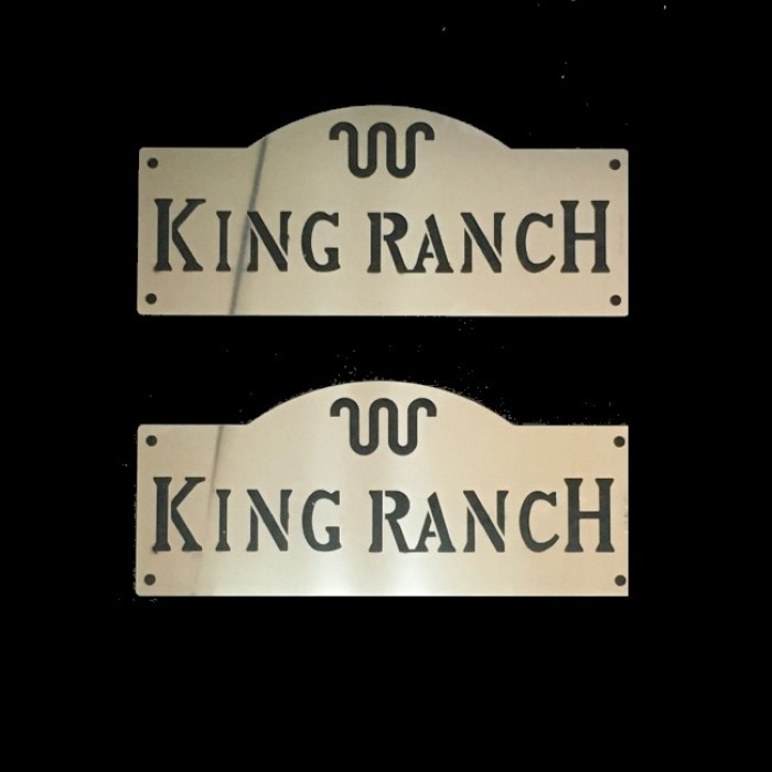 Plaques - Gravure KING RANCH