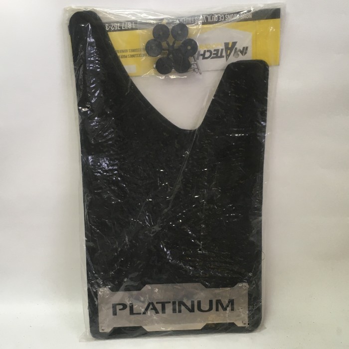 Garde-boue avec plaque en acier inoxydable - Logo PLATINUM
