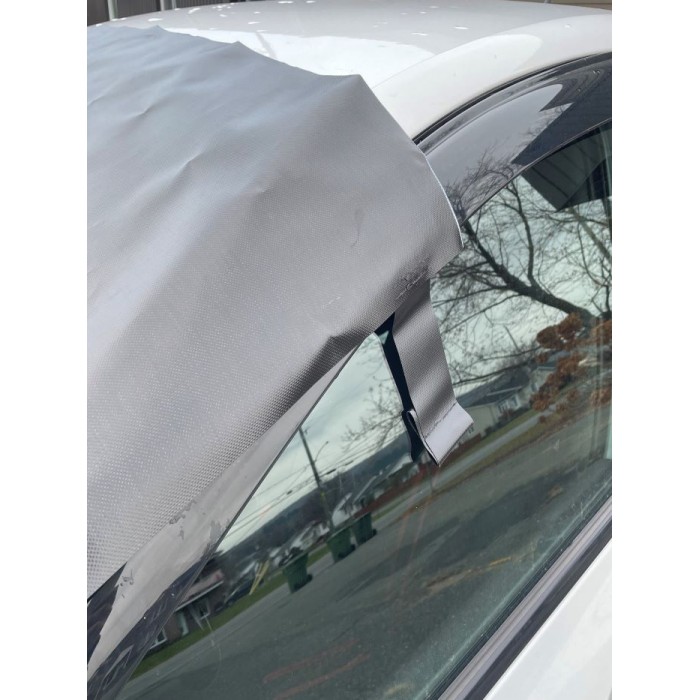 Housse de pare-brise arrière de voiture pour pare-brise arrière de voiture  en tissu Oxford 600D pour voitures, camionnettes, VUS, camions, protection  contre le gel, accessoires de voiture d'hiver (165 x 109 cm) 